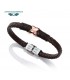PULSERA ANTONIO BANDERAS MARRON ACERO