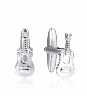 GEMELOS DE PLATA GUITARRA
