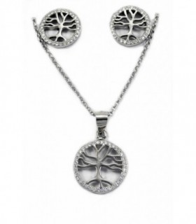 JUEGOS DE PLATA RODIO ARBOL VIDA