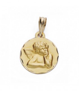 MEDALLA ANGELITO DE LA GUARDA ORO 18K