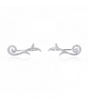 PENDIENTES TREPADOR RAMAS PLATA
