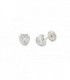 PENDIENTES CORAZONES ORO BLANCO N4 RODIO