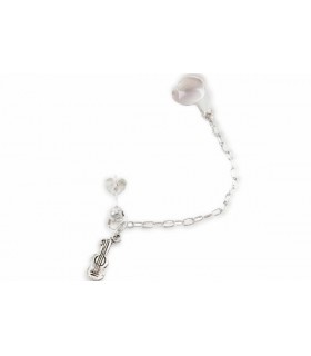 PENDIENTES PLATA CADENA GUITARRA