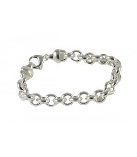 PULSERA DE PLATA HUECA ROLO