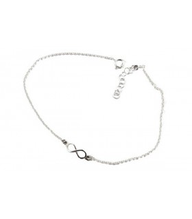 TOBILLERA PLATA INFINITO LISO