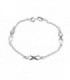 PULSERA DE PLATA ROLO 3 INFINITOS CHICOS