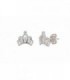PLATA PENDIENTES RODIO CORONA