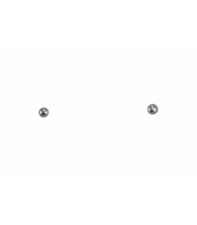 PENDIENTES ORO BOLA RODIO 3MM