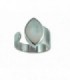 ANILLO DE PLATA NACAR AJUSTABLE ABIERTA