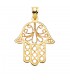 COLGANTE MANO DE FATIMA ORO 9 KTS