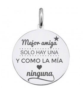 COLGANTE ACERO REDONDO AMIGAS PARA SIEMPRE