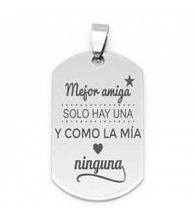 COLGANTE ACERO MEJOR AMIGA