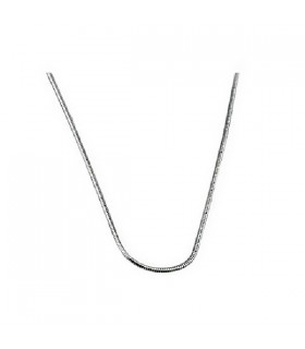 CADENA DE COLA DE RATON PLATA 43CM