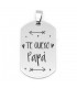 COLGANTE ACERO RECTANGULAR TE QUIERO PAPÁ