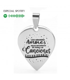 COLGANTE PÚA SPOTIFY ACERO PIANO