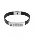 PULSERA SPOTIFY CUERO Y ACERO