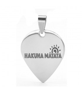 COLGANTE PÚA ACERO HAKUNA MATATA