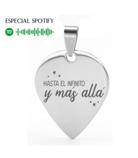 COLGANTE PÚA ACERO SPOTIFY HASTA EL INFINITO Y MÁS ALLÁ
