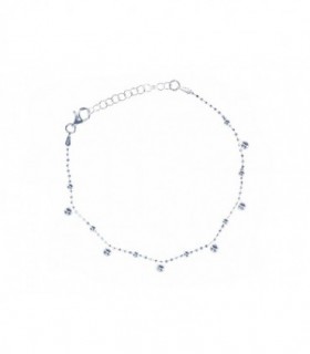 TOBILLERA BOLITAS PLATA