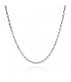 CORDÓN PLATA 60CM 3,3MM SALOMÓNICO