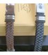 PULSERA TE QUIERO PAPA ACERO Y CUERO TRENZADA DOBLE