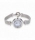 RELOJ DE PLATA MALLA PIEDRAS
