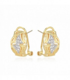 PENDIENTES PLATA CHAPADA OMEGA PIEDRA